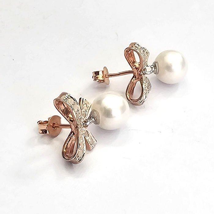 Zonder Minimumprijs - Oorbellen - 9 kt. Roségoud, Zilver -, Sieraden, Tassen en Uiterlijk, Oorbellen