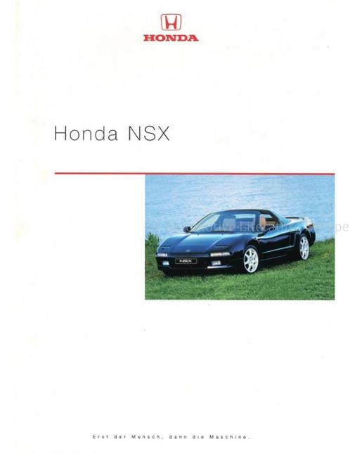 1999 HONDA NSX BROCHURE DUITS, Boeken, Auto's | Folders en Tijdschriften, Honda