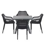 Garden Impressions Air XL tuinset 5-delig zwart - Mina, Tuin en Terras, Tuinsets en Loungesets, Verzenden, Nieuw