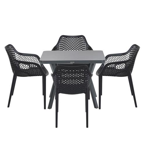 Garden Impressions Air XL tuinset 5-delig zwart - Mina, Tuin en Terras, Tuinsets en Loungesets, Verzenden