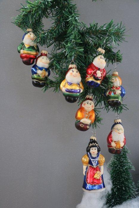 Kerstballen Krebs, Lauscha: Sneeuwwitje en de 7 dwergen (8), Diversen, Kerst