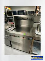 Bakplaat horeca staand | met afzuigkap | RVS, Gebruikt