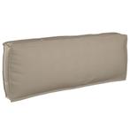 vidaXL Palletkussen voor rugleuning Taupe 120 x 40 x 12 cm, Verzenden, Nieuw