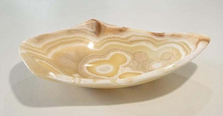 Aragoniet Schaal / Fruitschaal XL (zie filmpje), Huis en Inrichting, Woonaccessoires | Overige, Ophalen of Verzenden