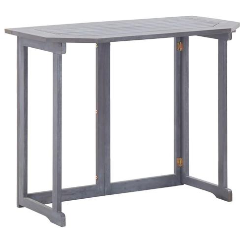 vidaXL Balkontafel inklapbaar 90x50x74 cm massief acaciahout, Tuin en Terras, Tuintafels, Nieuw, Hout, Verzenden