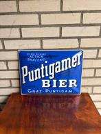 Emaille reclamebord - Emaille bord Puntigamer Bier –