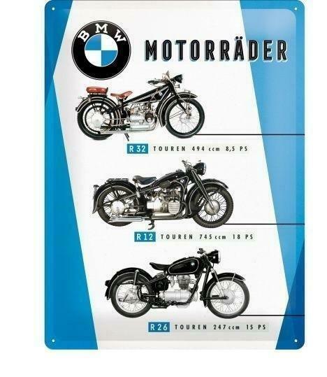 BMW Motorrader Chart reclamebord, Verzamelen, Merken en Reclamevoorwerpen, Nieuw, Verzenden