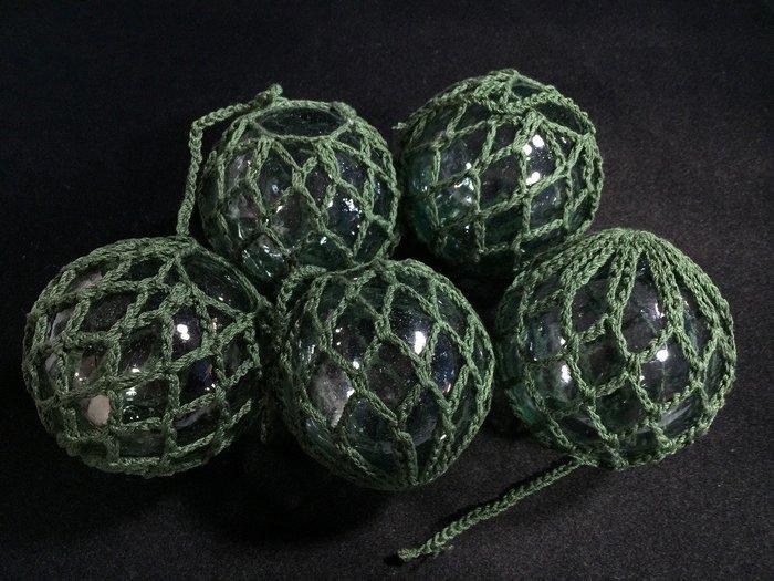 Maritieme objecten (5) - Set of 5 / Japanese Vintage Glass, Antiek en Kunst, Curiosa en Brocante