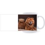Beker - Chowchow Hond Liggend op Houten vloer NIEUW, Huis en Inrichting, Ophalen of Verzenden, Nieuw