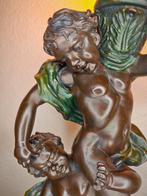 Tafellamp met beeldje - Estilo Post-Moreau - Legering -