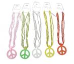 Hippie Peace ketting - Sieraden, Ophalen of Verzenden, Nieuw