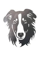 Wanddecoratie  Barzoi  35x31cm, Tuin en Terras, Tuinwanddecoratie, Verzenden, Nieuw