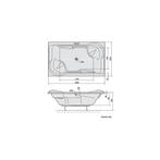 Ligbad Polysan Duo Inbouw 200x120x45 cm Wit, Ophalen of Verzenden, Nieuw