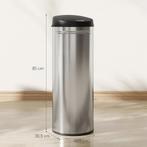 50 Liter Sensor Vuilnisbak Met Soft-Close-Functie, Aanraakvr, Huis en Inrichting, Woonaccessoires | Prullenbakken, Verzenden, Nieuw