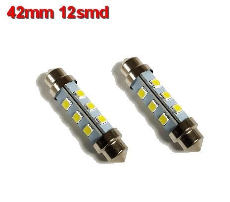 Buislampen 42mm 2835smd Cool-wit 10-40v, Auto diversen, Auto-accessoires, Verzenden