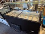 Veiling 10 baks schepijsvitrine, Gebruikt, Koelen en Vriezen