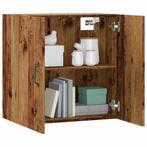 vidaXL Wandkast 60x31x60 cm bewerkt hout oud houtkleurig, Verzenden, Nieuw