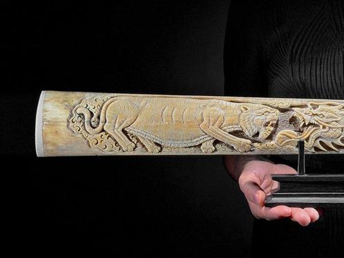 Geen minimumprijs - Extra grote gesneden zwaardvis op een, Antiek en Kunst, Kunst | Designobjecten