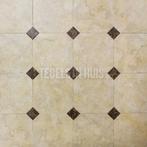 Vloertegel / wandtegel octagon marmerlook beige 20x20, Keramiek, Nieuw, Ophalen of Verzenden, 10 m² of meer