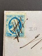 Nederland 1868 - Eerste emissie 5 cent enkelfrankering met, Postzegels en Munten, Postzegels | Nederland, Gestempeld