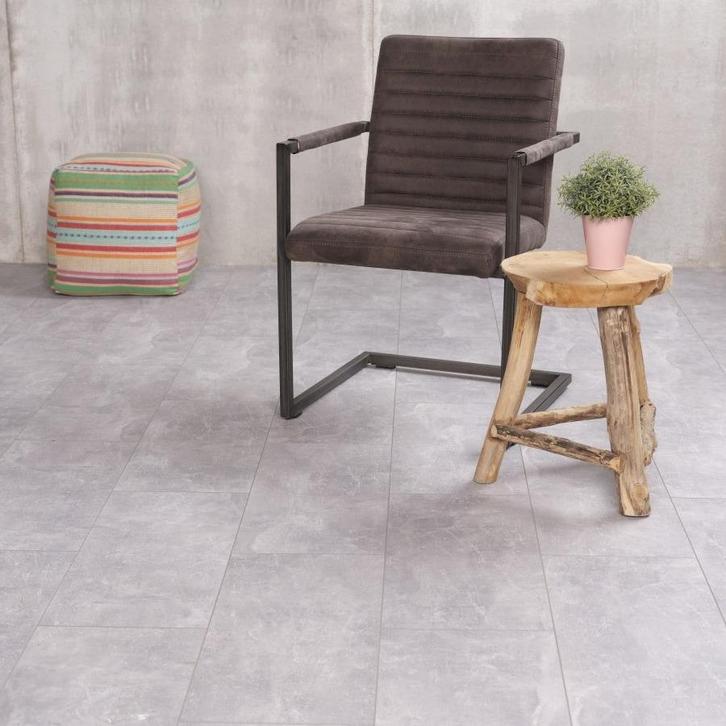 Grijze marmerlook klik laminaat nu € 9,98 p/m², Huis en Inrichting, Stoffering | Vloerbedekking, Wit, Grijs, Overige kleuren, 75 m² of meer