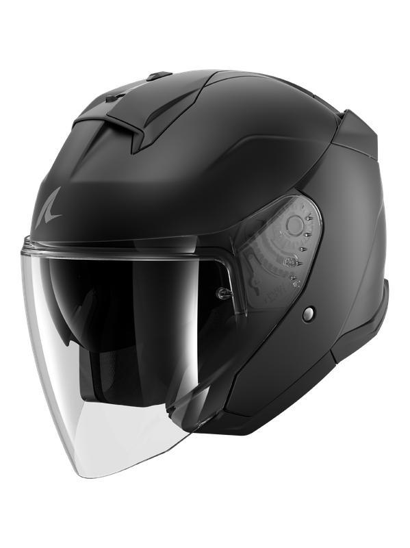 Shark SKWAL Jet - Mat Zwart, Motoren, Kleding | Motorhelmen, L, Shark, Jethelm, Verzenden