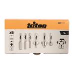 Triton 6-delige 1/4 Freeskit voor Houtbewerking (Freesbits), Ophalen of Verzenden, Nieuw