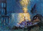 Henri Le Riche (1868-1944) - Venice, night party