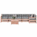 vidaXL 7-delige Loungeset met kussens massief douglashout, Verzenden, Nieuw, Loungeset