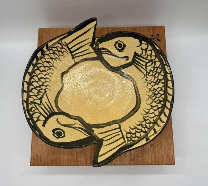 Kyoto ware Kuze Kiln - (1958-?) - Bord - Twinfish, Antiek en Kunst, Antiek | Overige Antiek