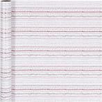 Inpakpapier, doodles, B: 70 cm, 80 gr, rood, wit, 4 m/ 1 rol, Nieuw