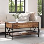 vidaXL Salontafel Oud Hout 100 x 50 x 50 cm Bewerkt hout, Huis en Inrichting, Tafels | Salontafels, 50 tot 75 cm, Verzenden, Nieuw