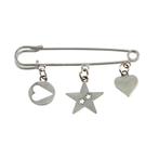 Kiltspelden met bedels nikkel, Verzenden, Nieuw