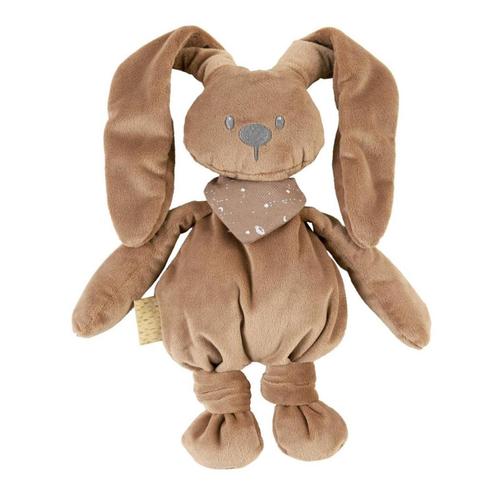 Knuffel konijn | Glow in the dark bandana | Bruin, Kinderen en Baby's, Speelgoed | Knuffels en Pluche, Nieuw, Ophalen of Verzenden