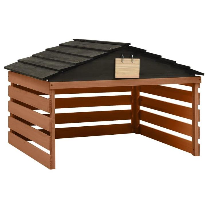 vidaXL Overkapping voor grasmaaier 78x74x54 cm vurenhout, Tuin en Terras, Zitmaaiers, Nieuw, Verzenden