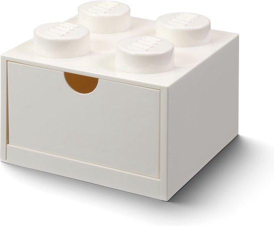 Lego - Opbergbox Bureaulade Brick 4 - Kunststof - Wit, Kinderen en Baby's, Speelgoed | Overig, Verzenden