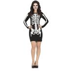 Skelet Halloween Jurk Dames Zwart Rood, Nieuw, Verzenden