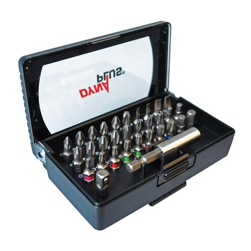 DYNAPLUS BITSET 32-DELIG DYNAPLUS KLEURGECODEERD, Doe-het-zelf en Verbouw, Gereedschap | Handgereedschap, Nieuw, Ophalen of Verzenden