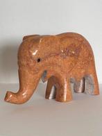 Beeld, Handgesneden Indiaase Olifant - 10 cm - Speksteen, Antiek en Kunst