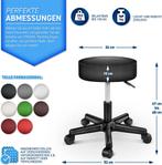 Zadelkruk - Kruk op wielen - Rolkruk - Draaikruk - Zwart - T, Huis en Inrichting, Barkrukken, Verzenden, Zo goed als nieuw