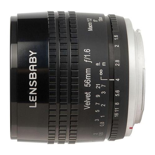 Lensbaby Velvet 56 black Nikon Z, Audio, Tv en Foto, Fotografie | Lenzen en Objectieven, Standaardlens, Nieuw, Ophalen of Verzenden