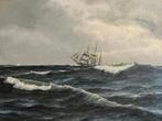 Frederik Ernlund (1879-1957) - Seascape, Antiek en Kunst, Kunst | Schilderijen | Klassiek