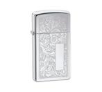 Zippo Venetian chrome (slim), Verzenden, Nieuw, Aansteker