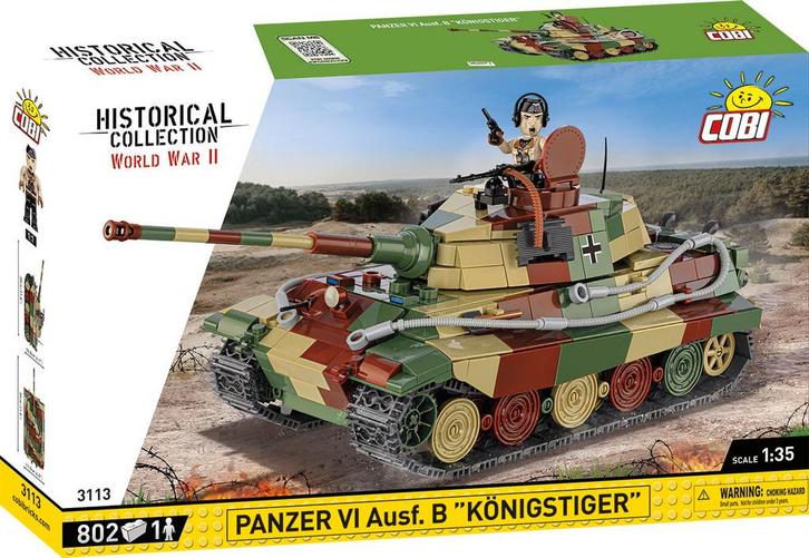COBI 3113 Panzer VI Ausf.B Konigstiger (Leger bouwsets), Kinderen en Baby's, Speelgoed | Bouwstenen, Nieuw, Verzenden