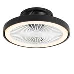 Smart plafondventilator zwart incl. LED met, Huis en Inrichting, Nieuw, Overige materialen, Modern