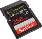 SanDisk SDXC Extreme Pro - 256 GB 200/90 mb/s - V30, Audio, Tv en Foto, Fotografie | Geheugenkaarten, Nieuw, Verzenden