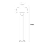 Solar staande lamp Edison - 50 cm hoog - Op zonne-energie, Zonne-energie, Kunststof, Verzenden, Minder dan 50 watt