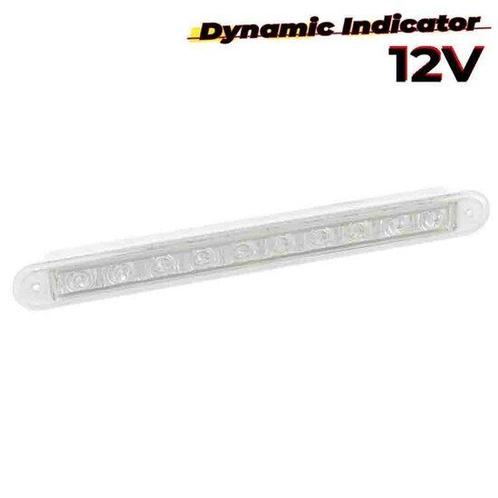 LED dynamisch knipperlicht slimline 12v 40cm. kabel (Transpa, Auto's, Bestelauto's, Verzenden