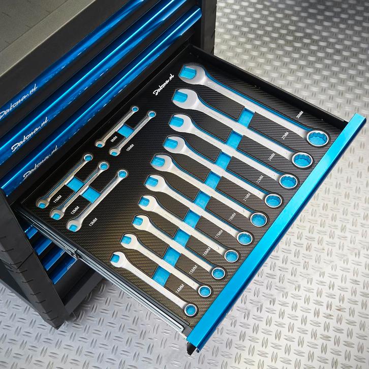 Datona 15-delige ring-steeksleutelset in PRO softmodule -, Doe-het-zelf en Verbouw, Gereedschap | Handgereedschap, Nieuw, Ophalen of Verzenden