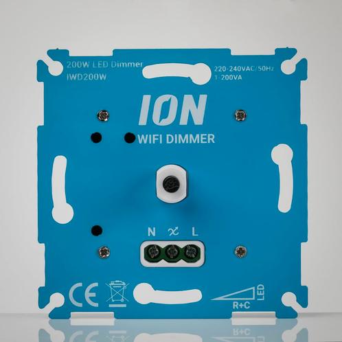 Ion Wi-Fi LED Dimmer 0.3 200 Watt Fase aansnijding + fase, Doe-het-zelf en Verbouw, Elektra en Kabels, Ophalen of Verzenden